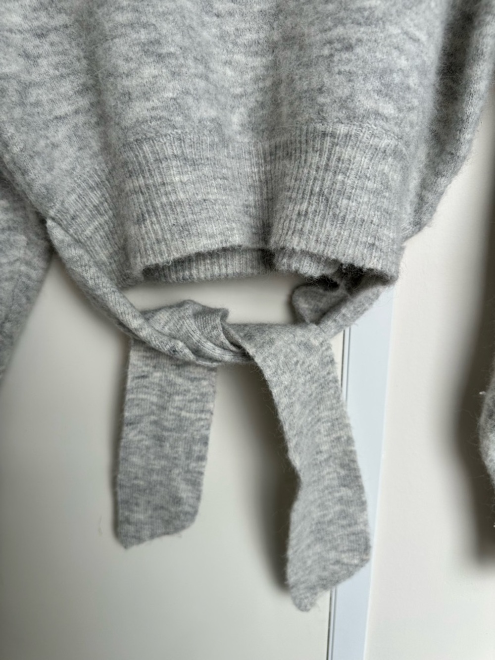 Wilfred ($128) Grey Mock Neck Sweater | Soft Cozy Minimalist Chic | Sz XS As Is - Picture 7 of 11